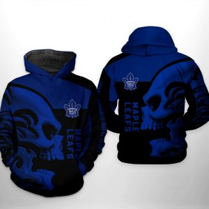 Toronto Maple Leafs NHL Skull 3D Printed Hoodie/Zipper Hoodie