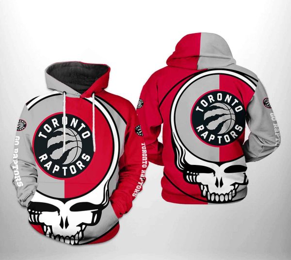 Toronto Raptors NBA Grateful Dead 3D Printed Hoodie/Zipper Hoodie