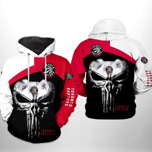Toronto Raptors NBA Skull Punisher Team 3D Printed Hoodie/Zipper Hoodie