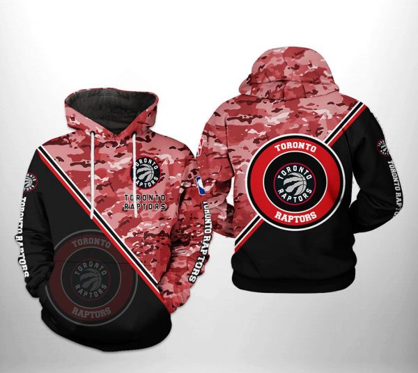 Toronto Raptors NBA US Camo Team 3D Printed Hoodie/Zipper Hoodie