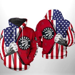 Toronto Raptors NBA US Flag Team 3D Printed Hoodie/Zipper Hoodie