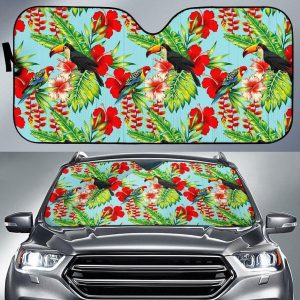 Toucan Parrot Tropical Car Auto Sun Shade