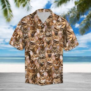 Toyger Hawaiian Shirt Summer Button Up