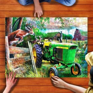 Tractor Green Jigsaw Puzzle Set