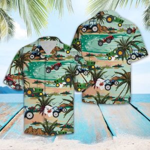 Tractor Lover Hawaiian Shirt Summer Button Up