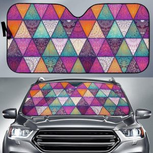 Triangle Bohemian Mandala Car Auto Sun Shade