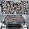 Tribal Aztec Geometric Car Auto Sun Shade