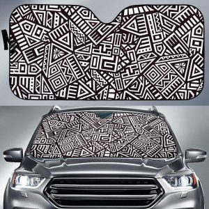 Tribal Aztec Geometric Car Auto Sun Shade