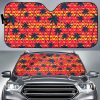 Trippy Palm Tree Car Auto Sun Shade