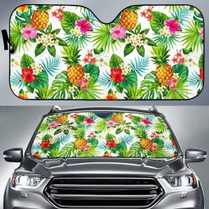 Tropical Aloha Pineapple Car Auto Sun Shade