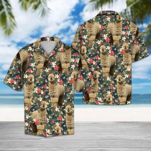 Tropical Alpaca Hawaiian Shirt Summer Button Up