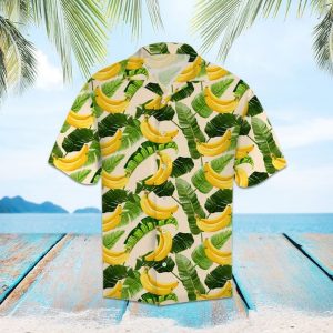 Tropical Banana Hawaiian Shirt Summer Button Up