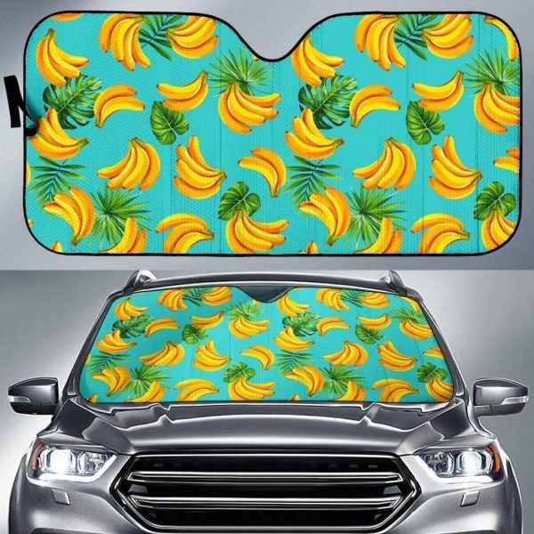 Tropical Banana Leaf Car Auto Sun Shade