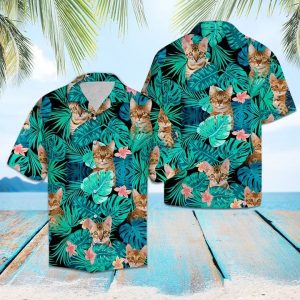 Tropical Bengal Hawaiian Shirt Summer Button Up