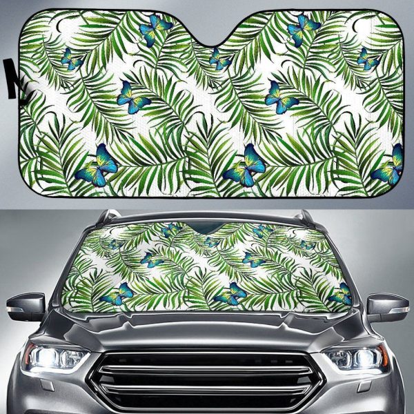 Tropical Butterfly Car Auto Sun Shade