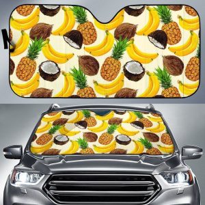 Tropical Fruits Car Auto Sun Shade