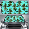 Tropical Palm Tree Car Auto Sun Shade