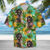 Tropical Pineapple Leonberger Hawaiian Shirt Summer Button Up