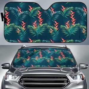 Tropical Plants Hawaii Car Auto Sun Shade
