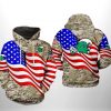 Tulane Green Wave NCAA US Flag Camo Veteran 3D Printed Hoodie/Zipper Hoodie