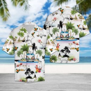 Turkish Van Vacation Hawaiian Shirt Summer Button Up