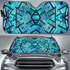 Turquoise Ethnic Aztec Car Auto Sun Shade
