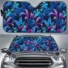 Turquoise Hawaii Tropical Car Auto Sun Shade