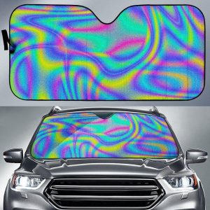 Turquoise Holo Car Auto Sun Shade