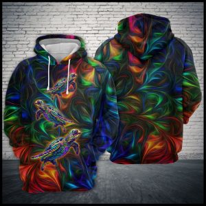 Turtle 3D Printed Hoodie/Zipper Hoodie