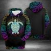 Turtle 3D Printed Hoodie/Zipper Hoodie