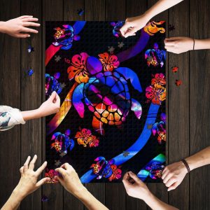 Turtle Hibiscus Dbx1381 Jigsaw Puzzle Set