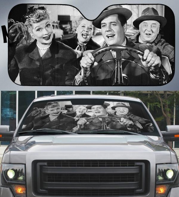 Tv Series I Love Lucy Lucille Ball And Desi Arnaz Car Auto Sun Shade Tv Series I Love Lucy Lucille Ball And Desi Arnaz Car Auto Sun Shade