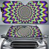 Twinkle Psychedelic Optical Illusion Car Auto Sun Shade