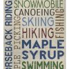 Typography, Vermont Jigsaw Puzzle Set