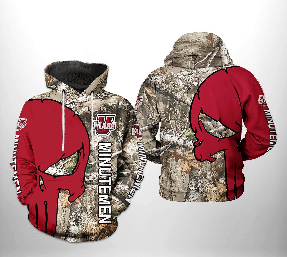 UMass Minutemen NCAA Camo Veteran Hunting 3D Printed Hoodie/Zipper Hoodie UMass Minutemen NCAA Camo Veteran Hunting 3D Printed Hoodie/Zipper Hoodie
