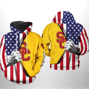 USC Trojans NCAA US Flag 3D Printed Hoodie/Zipper Hoodie