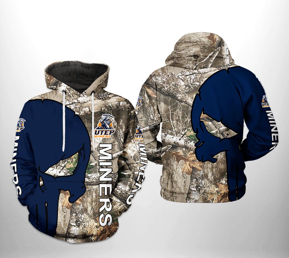 UTEP Miners NCAA Camo Veteran Hunting 3D Printed Hoodie/Zipper Hoodie UTEP Miners NCAA Camo Veteran Hunting 3D Printed Hoodie/Zipper Hoodie