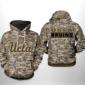 Ucla Bruins NCAA Camo Veteran 3D Printed Hoodie/Zipper Hoodie