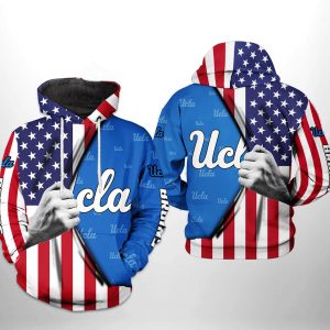 Ucla Bruins NCAA US Flag 3D Printed Hoodie/Zipper Hoodie