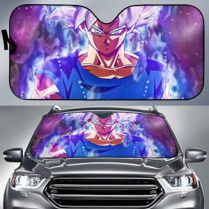 Ultra Instinct Goku Super Saiyan Silver Goku Dragon Ball Car Auto Sun Shade