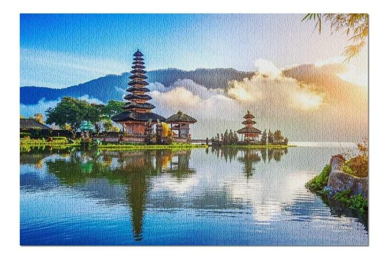 Ulun Danu Beratan Temple?At Sunset Jigsaw Puzzle Set Ulun Danu Beratan Temple?At Sunset Jigsaw Puzzle Set