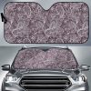 Umber Floral Bohemian Car Auto Sun Shade