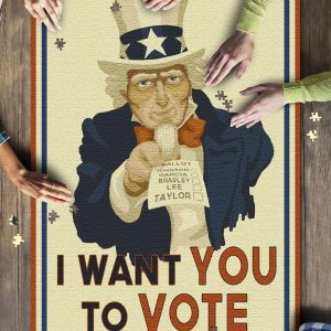 Uncle Sam I Want You To Vote Jigsaw Puzzle Set