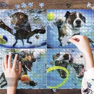 Underwater Dogs Jigsaw Puzzle Set