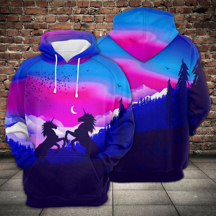 Unicorn 3D Printed Hoodie/Zipper Hoodie Unicorn 3D Printed Hoodie/Zipper Hoodie