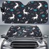 Unicorn Rainbows Moon Clound Star Pattern Car Auto Sun Shade