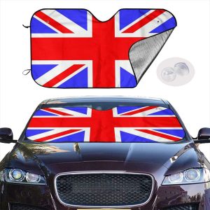 Union Jack British Flag Windshield Car Auto Sun Shade