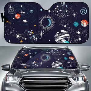 Universe Galaxy Outer Car Auto Sun Shade