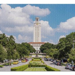 University Of Texas Symmetrical Road Jigsaw Puzzle Set