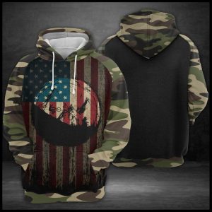 Us Flag Mountain Biking 3D Printed Hoodie/Zipper Hoodie